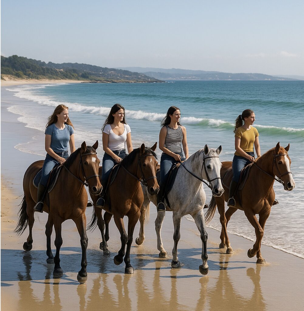 rutas a caballo sanxenxo